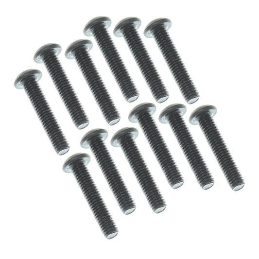 REDCAT - RER23800 3x15mm Button Head Hex Machine Thread Screws (12pcs) (RER23800)