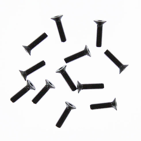 REDCAT - 50085 4x16mm Countersunk Hex Machine Thread Screws (12pcs) (50085)