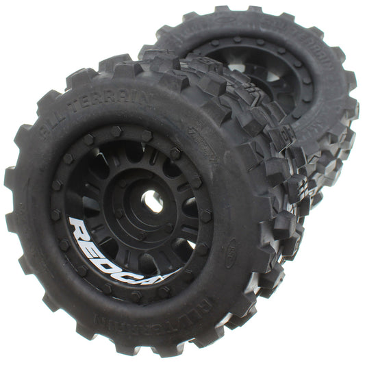 REDCAT - RER12485 Pre-Mounted 1/8th Wheels and Tires(1pr) (RER12485)