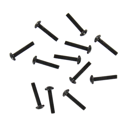 REDCAT - BS903-075 3x16mm Button Head Hex Machine Thread Screws (12pcs) (BS903-075)