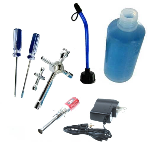 REDCAT - Nitro Starter Kit w/ Tools |  Fuel Bottle |  Glow Igniter w/ charger(1set) (80142A)