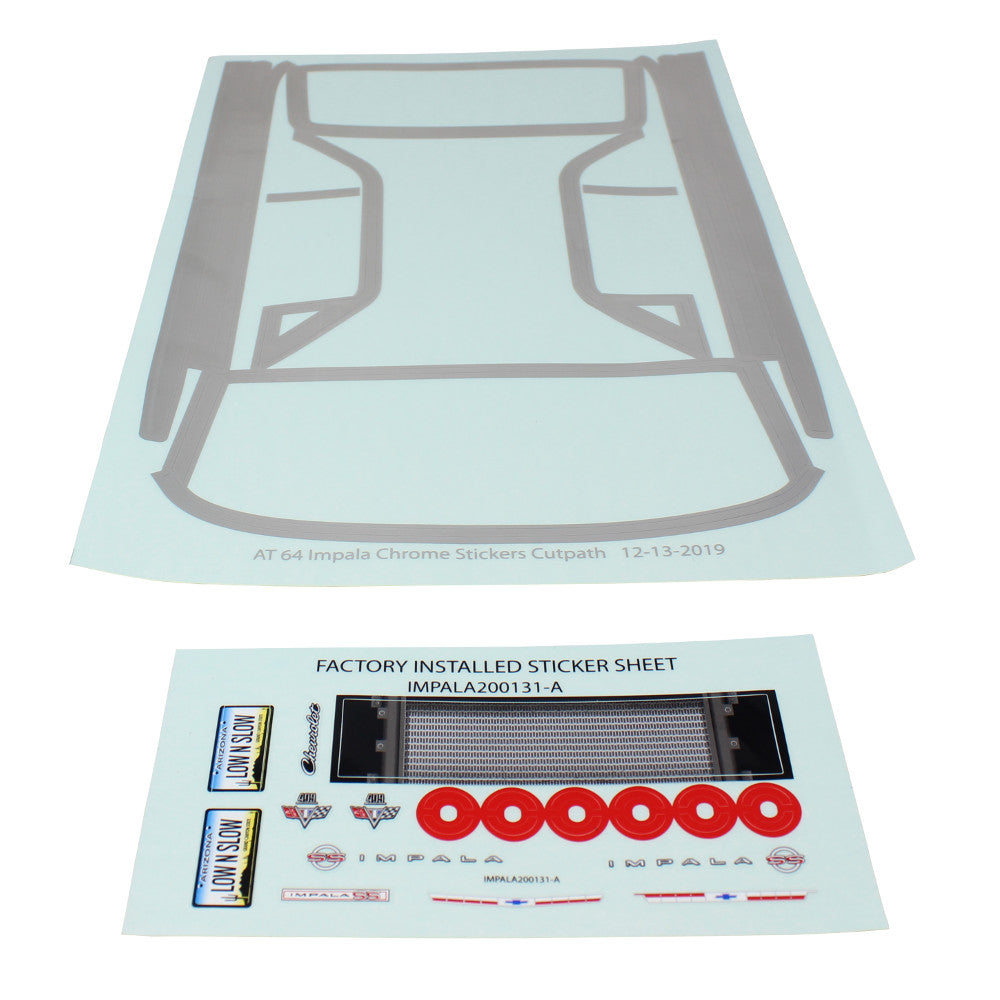 REDCAT - 1964 Impala Body Sticker Sheet(1set) (RER13213)