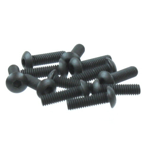 REDCAT - BS810-074 4x14mm Button Head Hex Machine Thread Screws (12pcs) (BS810-074)