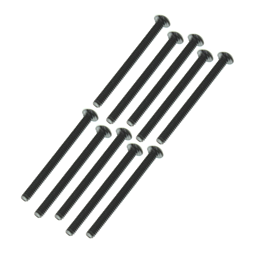 REDCAT - RER14682 2.5x25mm Button Head Hex Machine Thread Screws (10pcs) (RER14682)