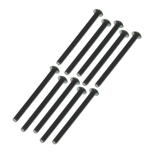 REDCAT - RER14682 2.5x25mm Button Head Hex Machine Thread Screws (10pcs) (RER14682)