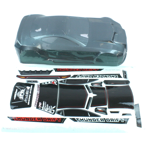 REDCAT - BS204-008T 1/10th On-Road Body (200mm)(GunMetal)(1pc) (BS204-008T)