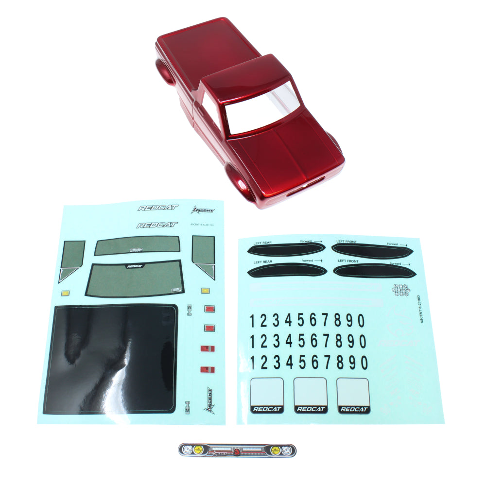 REDCAT - RER29968 Ascent 18 Crawler Body (Red)(1pc) (RER29968)