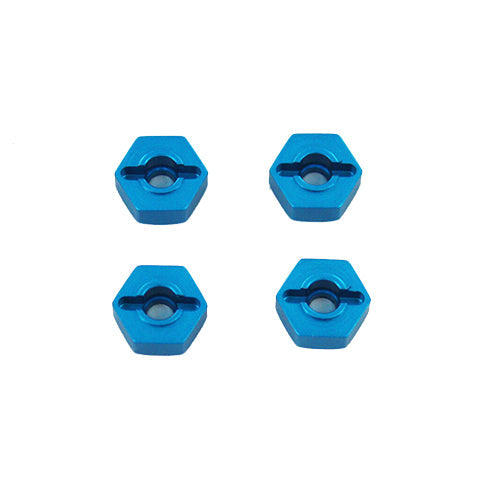 REDCAT - 02134B Aluminum Wheel Hex(Blue)(12mm)(4pc) (02134B)