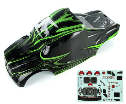 REDCAT - 88035-NEW 1/10th Semi Truck Body(Grey/Green)(1pc) (88035-NEW)