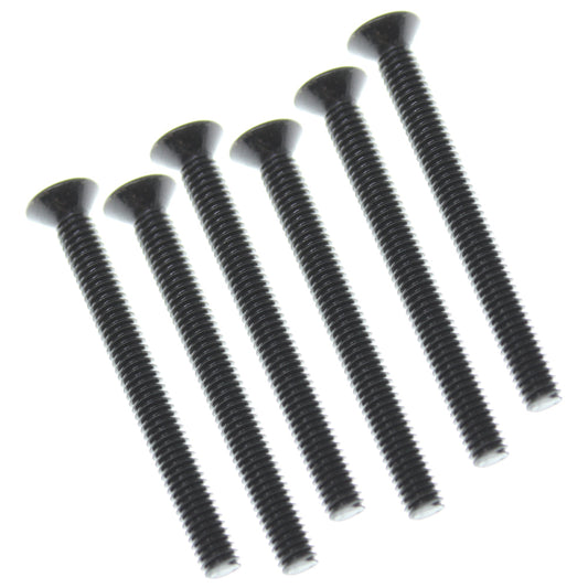 REDCAT - RER19111 4x40mm Countersunk Hex Machine Thread Screws (6pcs) (RER19111)