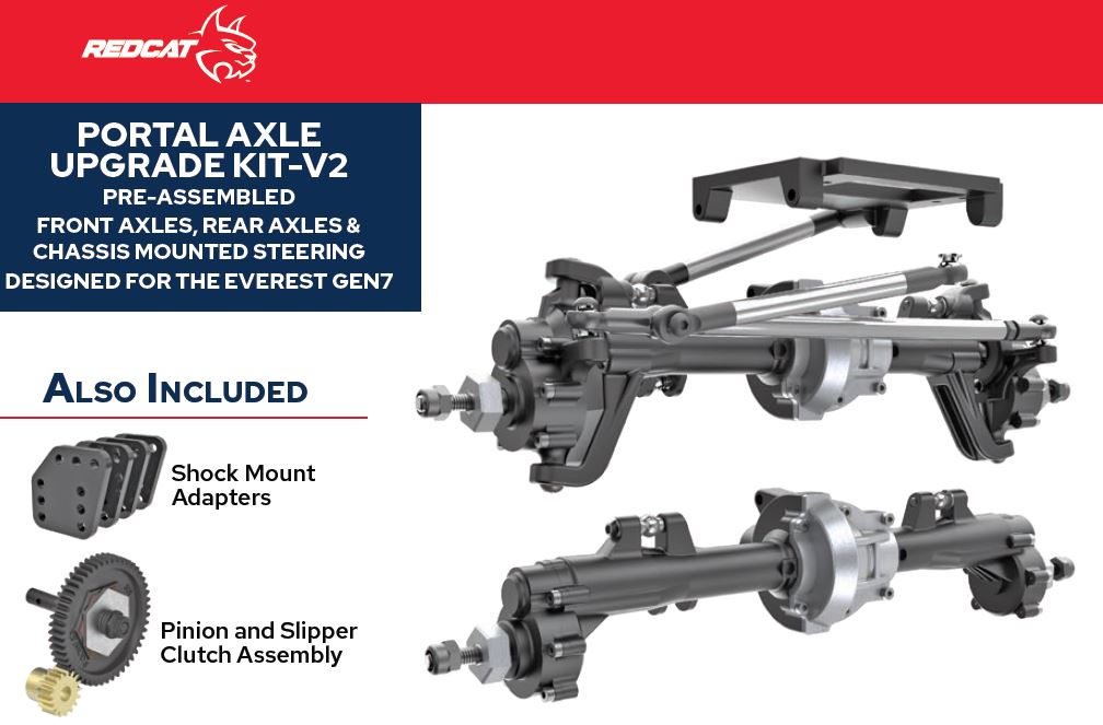 REDCAT - RER13366 Portal Axle Kit Assembled V2 (RER13366)