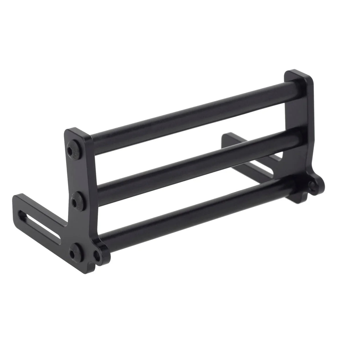 POWERHOBBY - Aluminum Front Bumper Black FOR TRX-4 SCX10 Rock Crawler