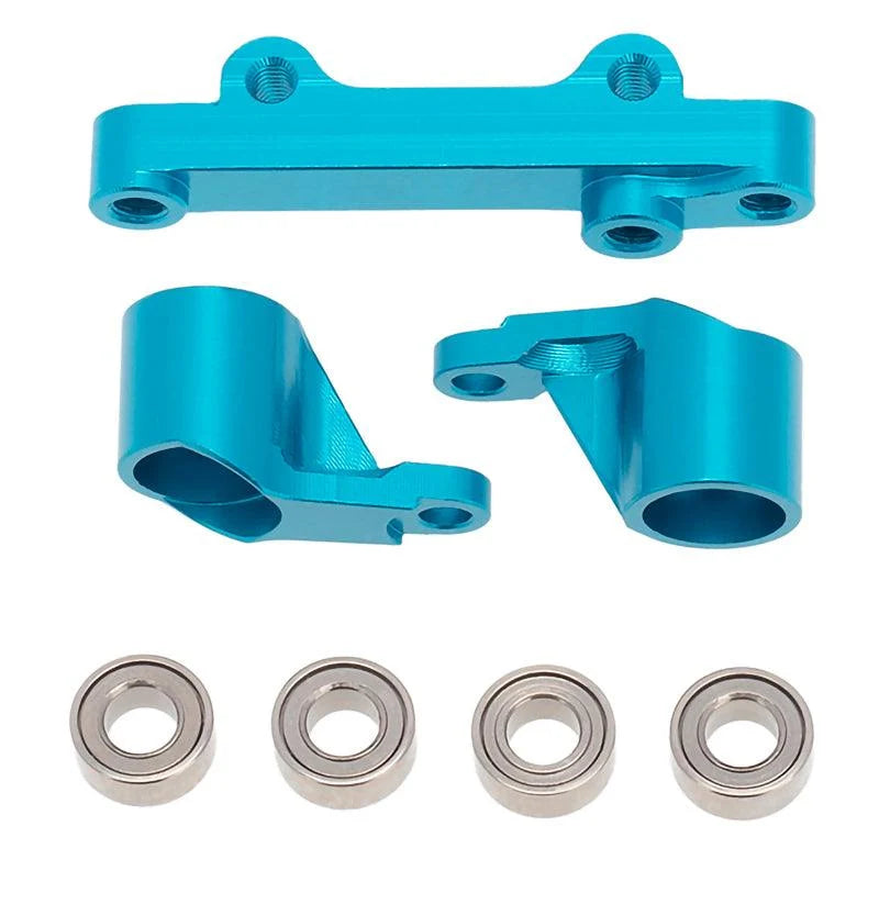 POWERHOBBY - LOSI 1/18 Mini-T 2.0 Aluminum Steering Assembly MiniT Blue (PHMini2008-Blue)