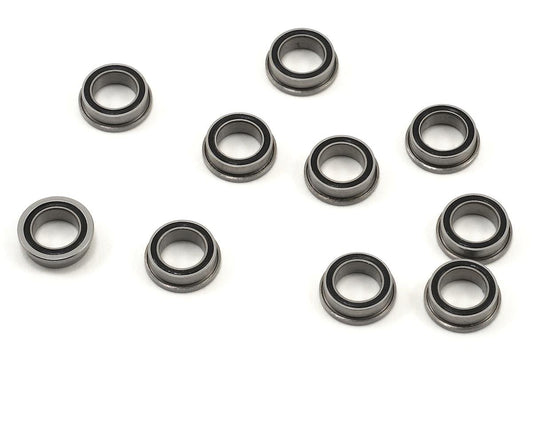 ProTek RC 1/4x3/8x1/8" Rubber Shielded Flanged "Speed" Bearing (10) (PTK-10070)