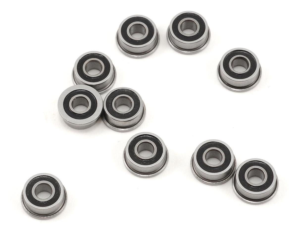 ProTek RC 1/8x5/16x9/64" Rubber Sealed Flanged "Speed" Bearing (10) (PTK-10080)