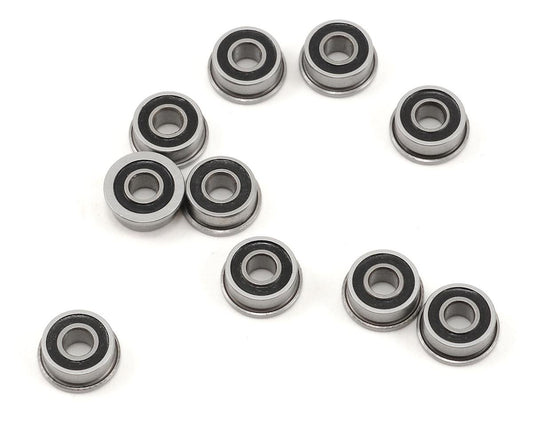 ProTek RC 1/8x5/16x9/64" Rubber Sealed Flanged "Speed" Bearing (10) (PTK-10080)
