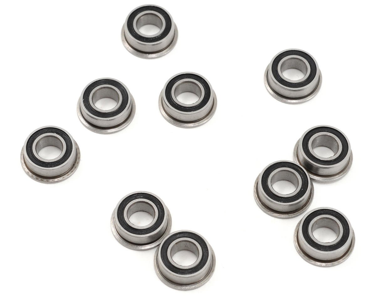 ProTek RC 5x10x4mm Rubber Sealed Flanged "Speed" Bearing (10) (PTK-10104)