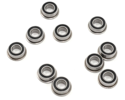 ProTek RC 5x10x4mm Rubber Sealed Flanged "Speed" Bearing (10) (PTK-10104)