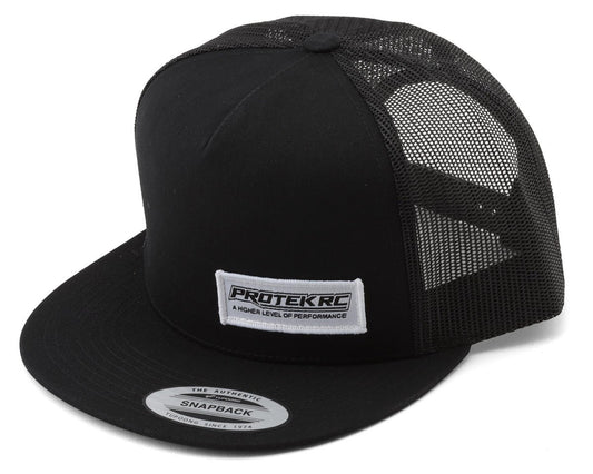 ProTek RC Flat Bill Mesh-Back Trucker Hat (Black) (One Size Fits Most) (PTK-1020)