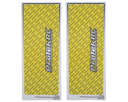 ProTek RC Universal Chassis Protective Sheet (Yellow) (2) (PTK-1102-YLW)