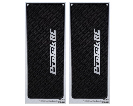 ProTek RC Universal Chassis Protective Sheet (Black) (2) (PTK-1102)