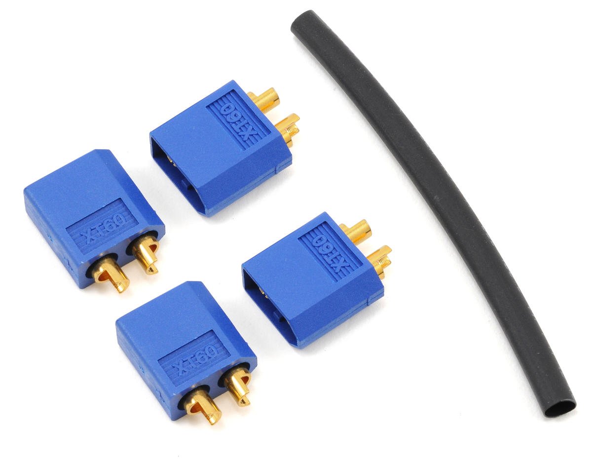 ProTek RC 3.5mm "TruCurrent" XT60 Polarized Device Connectors (4 Male) (PTK-5029)