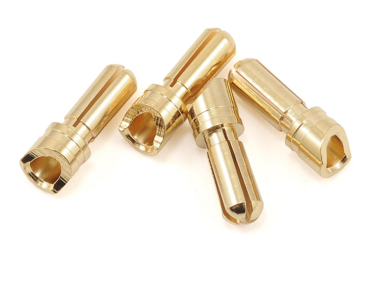 ProTek RC 3.5mm "Super Bullet" Gold Connectors (4 Male) (PTK-5033)