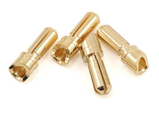 ProTek RC 3.5mm "Super Bullet" Gold Connectors (4 Male) (PTK-5033)