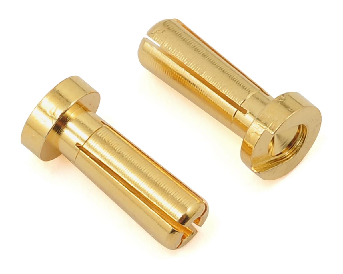 ProTek RC 4mm Low Profile "Super Bullet" Solid Gold Connectors (2 Male) (PTK-5044)