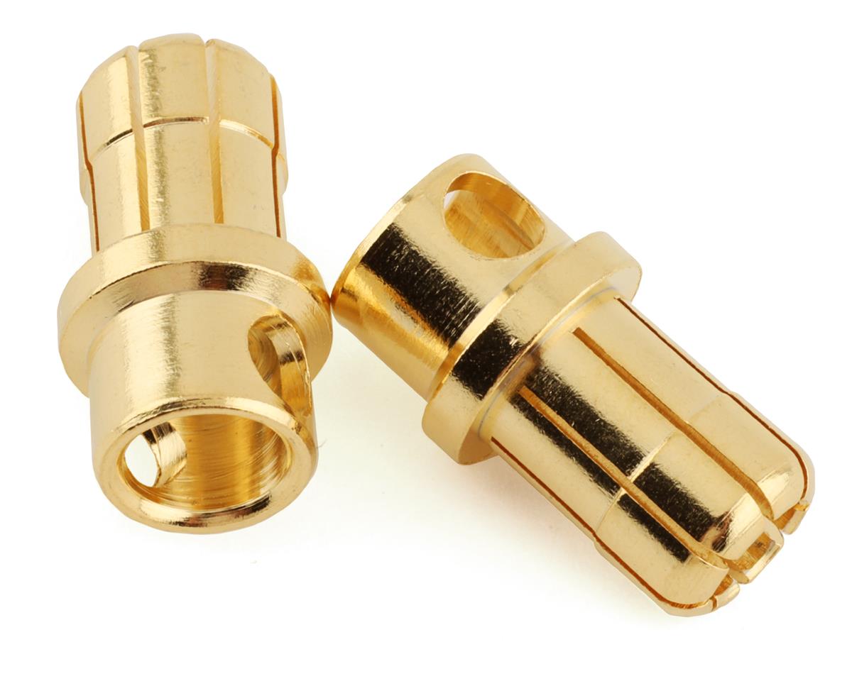 ProTek RC 8.0mm "Super Bullet" Solid Gold Connectors (2 Male) (PTK-5073)