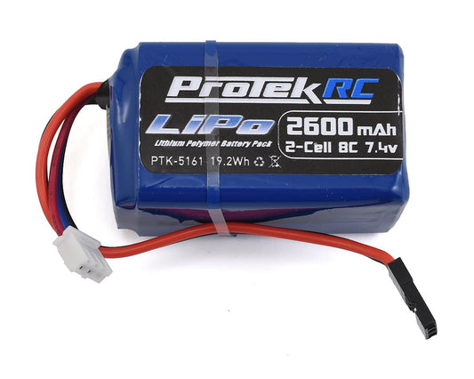 ProTek RC LiPo Hump/Short Receiver Battery Pack (Kyosho/Tekno) (7.4V/2600mAh) (PTK-5161)