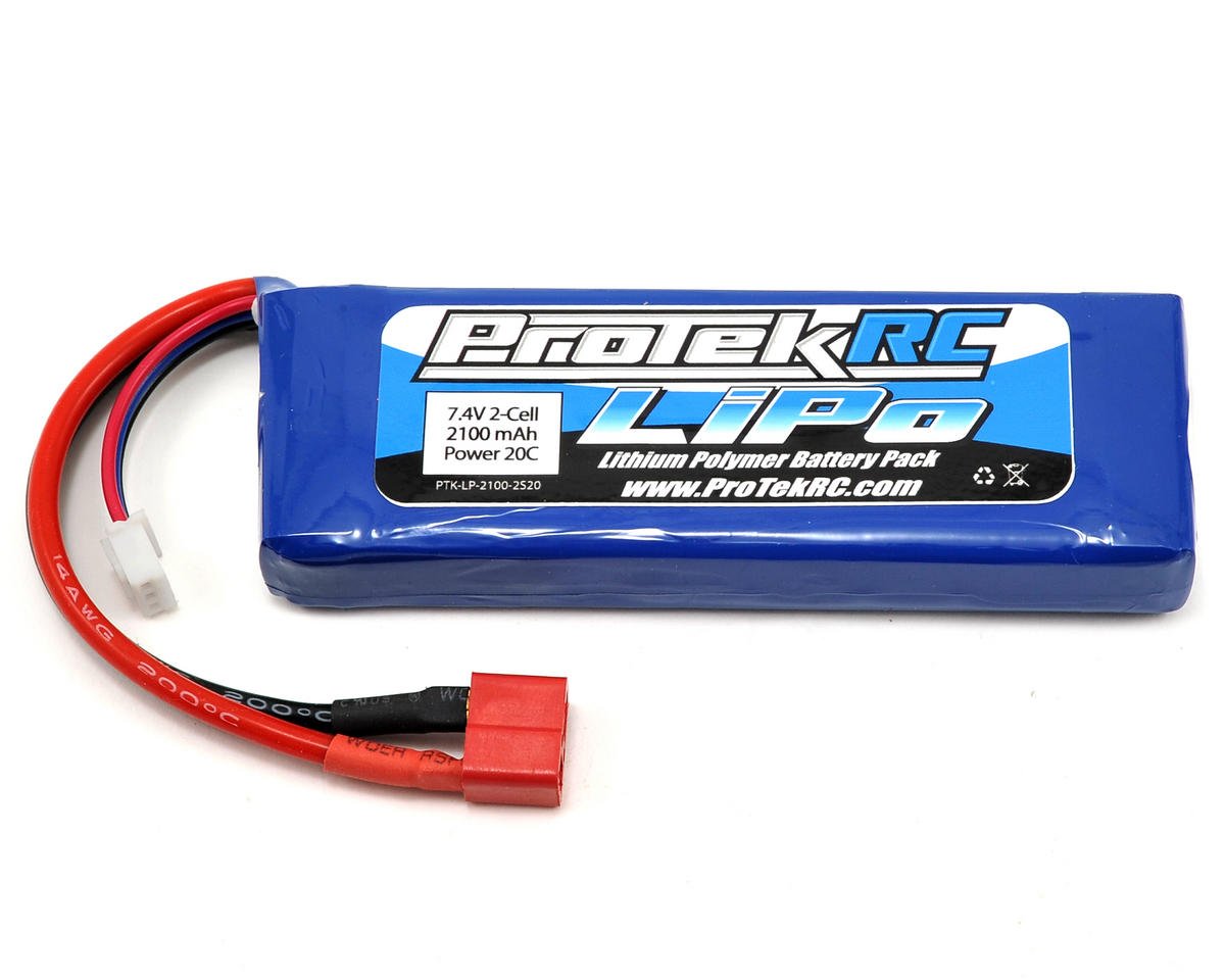 ProTek RC 2S LiPo 20C Battery (7.4V/2100mAh) (Receiver Battery) (PTK-5177)