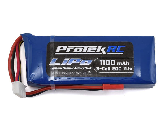 ProTek RC 3S "High Power" LiPo 20C Battery Pack (11.1V/1100mAh) (Blade SR) (PTK-5179)