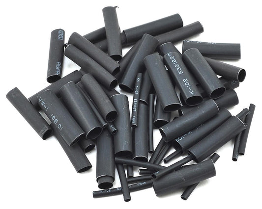 ProTek RC 1.5, 5, 6 & 8mm Shrink Tubing Assortment Pack (Black) (20) (1" Length) (PTK-5453)