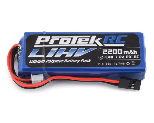 ProTek RC HV LiPo Receiver Battery Pack (Mugen/AE/8ight-X) (7.6V/2200mAh) (PTK-5501)