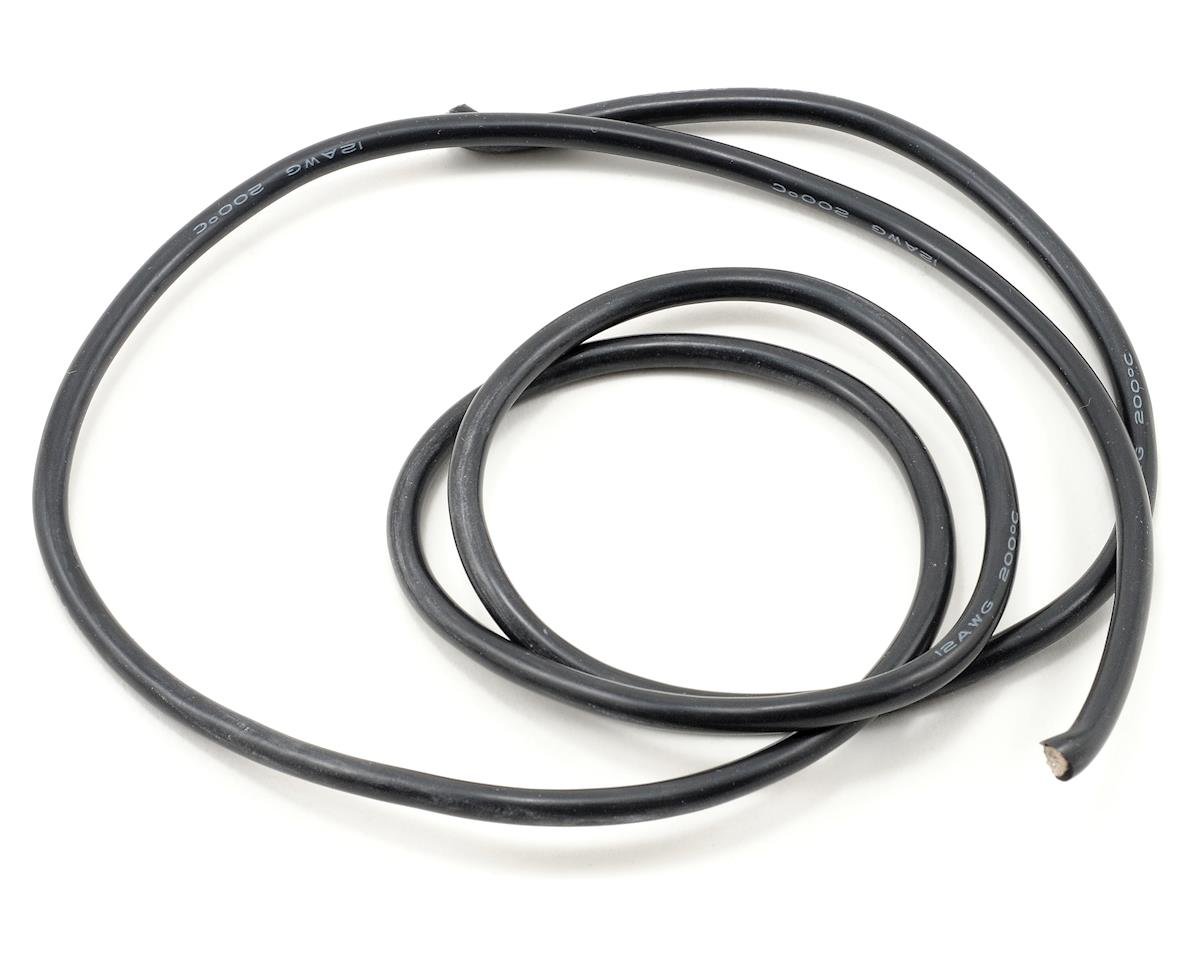 ProTek RC Silicone Hookup Wire (Black) (1 Meter) (12AWG) (PTK-5601)