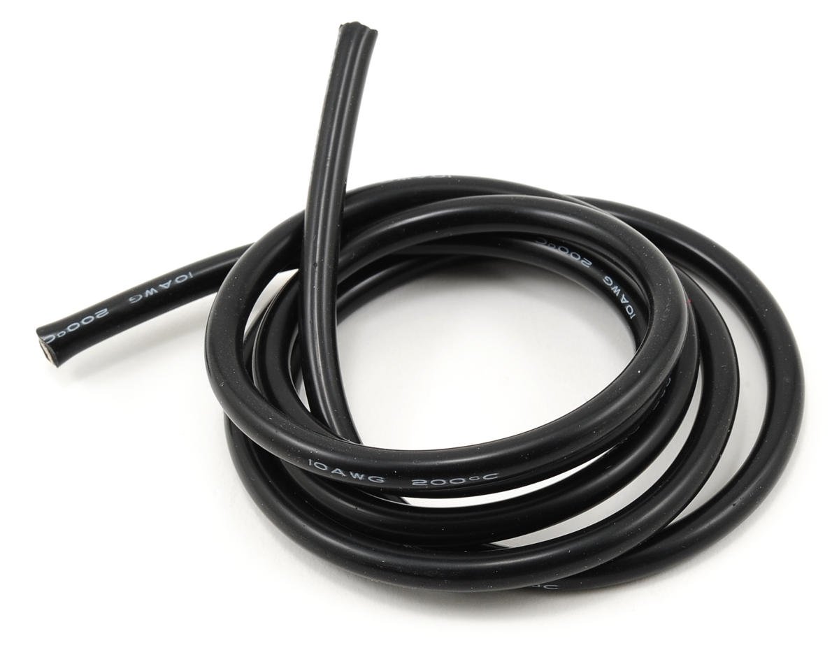 ProTek RC Silicone Hookup Wire (Black) (1 Meter) (10AWG) (PTK-5611)