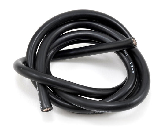 ProTek RC Silicone Hookup Wire (Black) (1 Meter) (8AWG) (PTK-5613)