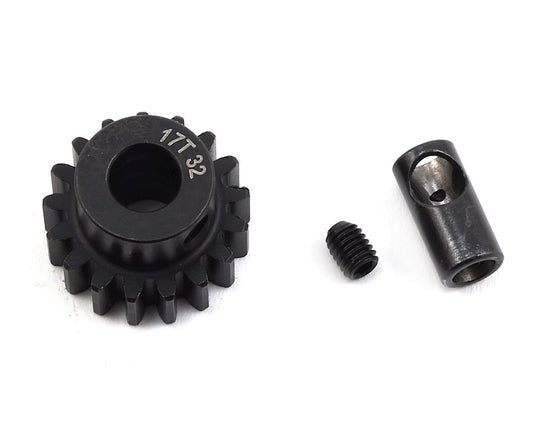 ProTek RC Steel 32P Pinion Gear w/3.17mm Reducer Sleeve (Mod .8) (5mm Bore) (17T) (PTK-8060)