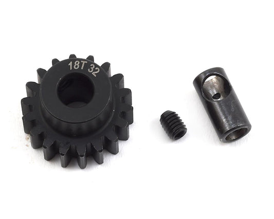ProTek RC Steel 32P Pinion Gear w/3.17mm Reducer Sleeve (Mod .8) (5mm Bore) (18T) (PTK-8061)