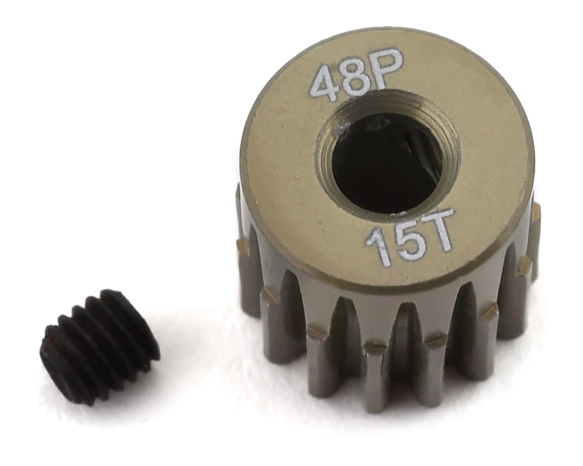 ProTek RC 48P Lightweight Hard Anodized Aluminum Pinion Gear (3.17mm Bore) (15T) (PTK-8602)