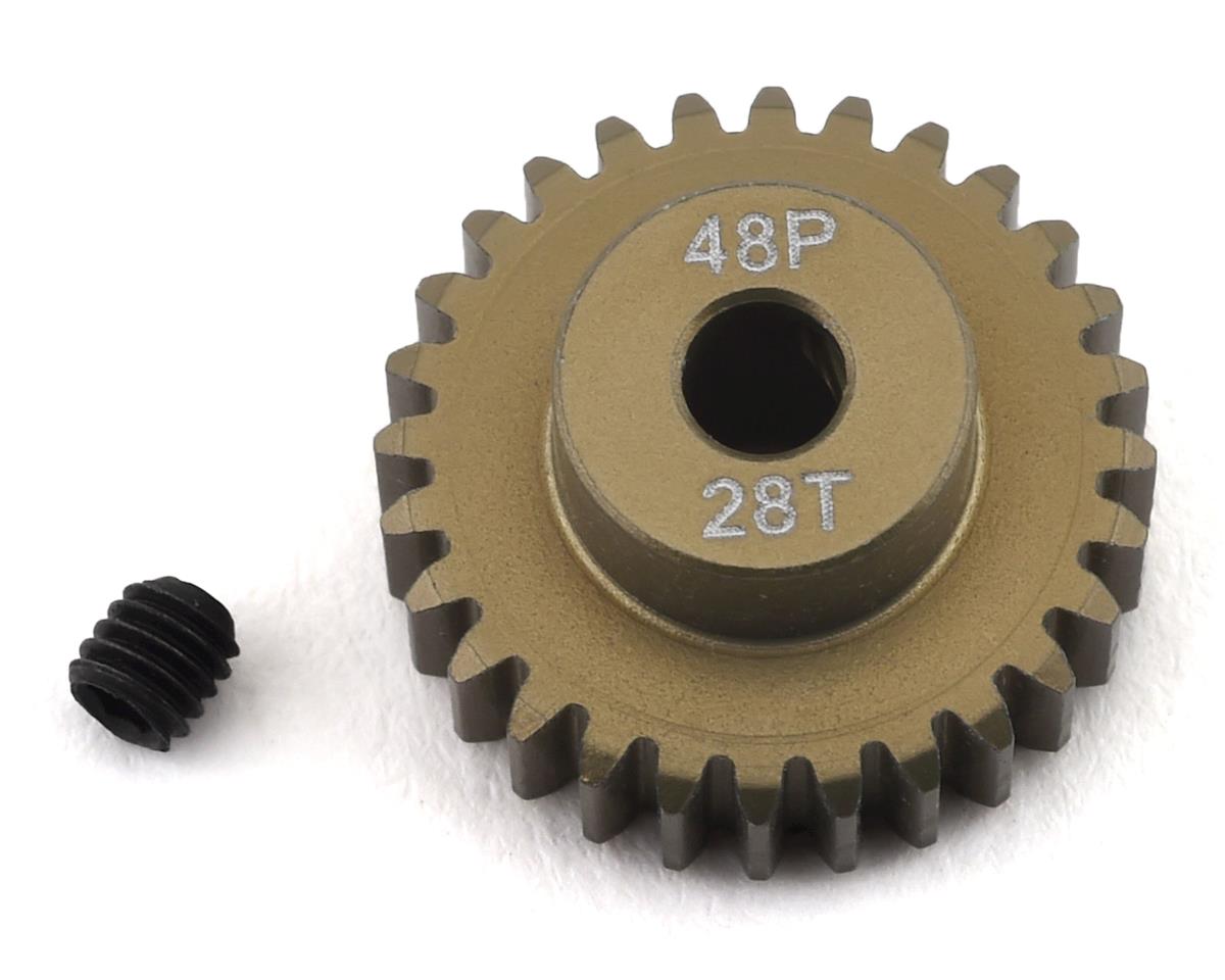 ProTek RC 48P Lightweight Hard Anodized Aluminum Pinion Gear (3.17mm Bore) (28T) (PTK-8615)