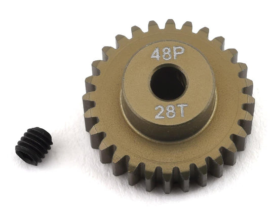 ProTek RC 48P Lightweight Hard Anodized Aluminum Pinion Gear (3.17mm Bore) (28T) (PTK-8615)