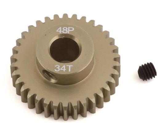 ProTek RC 48P Lightweight Hard Anodized Aluminum Pinion Gear (5.0mm Bore) (34T) (PTK-8654)