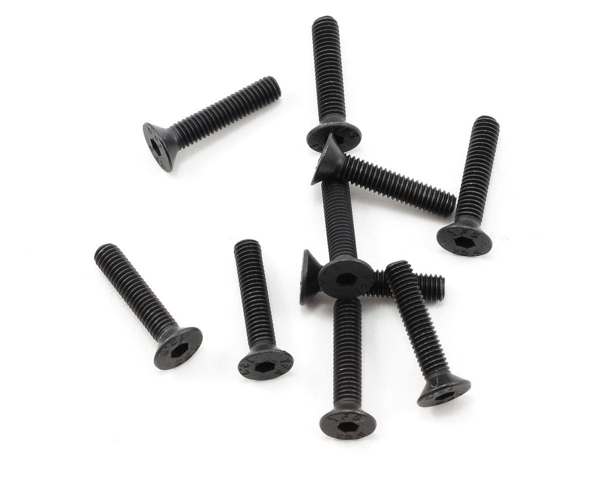 ProTek RC 3x15mm "High Strength" Flat Head Screws (10) (PTK-H-2206)