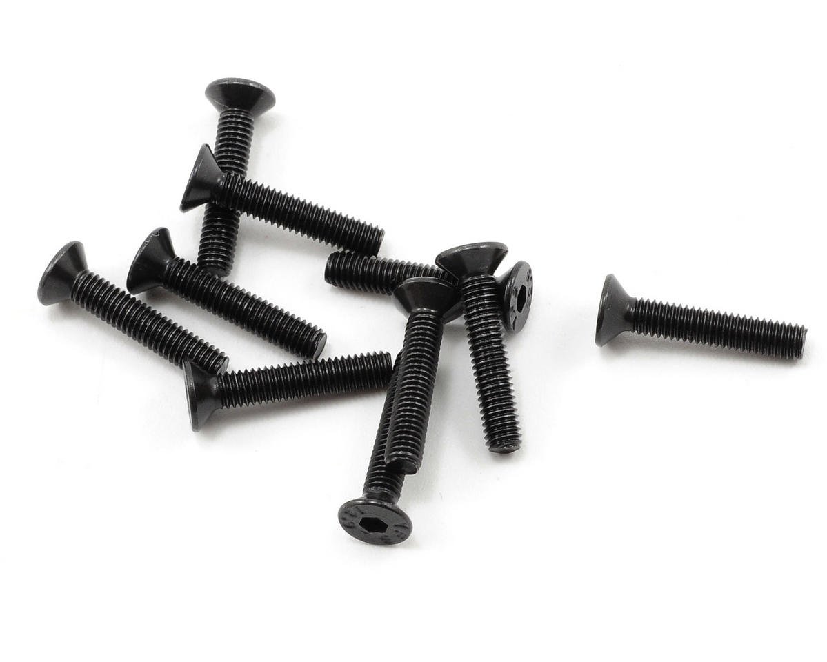 ProTek RC 3x16mm "High Strength" Flat Head Screws (10) (PTK-H-2207)