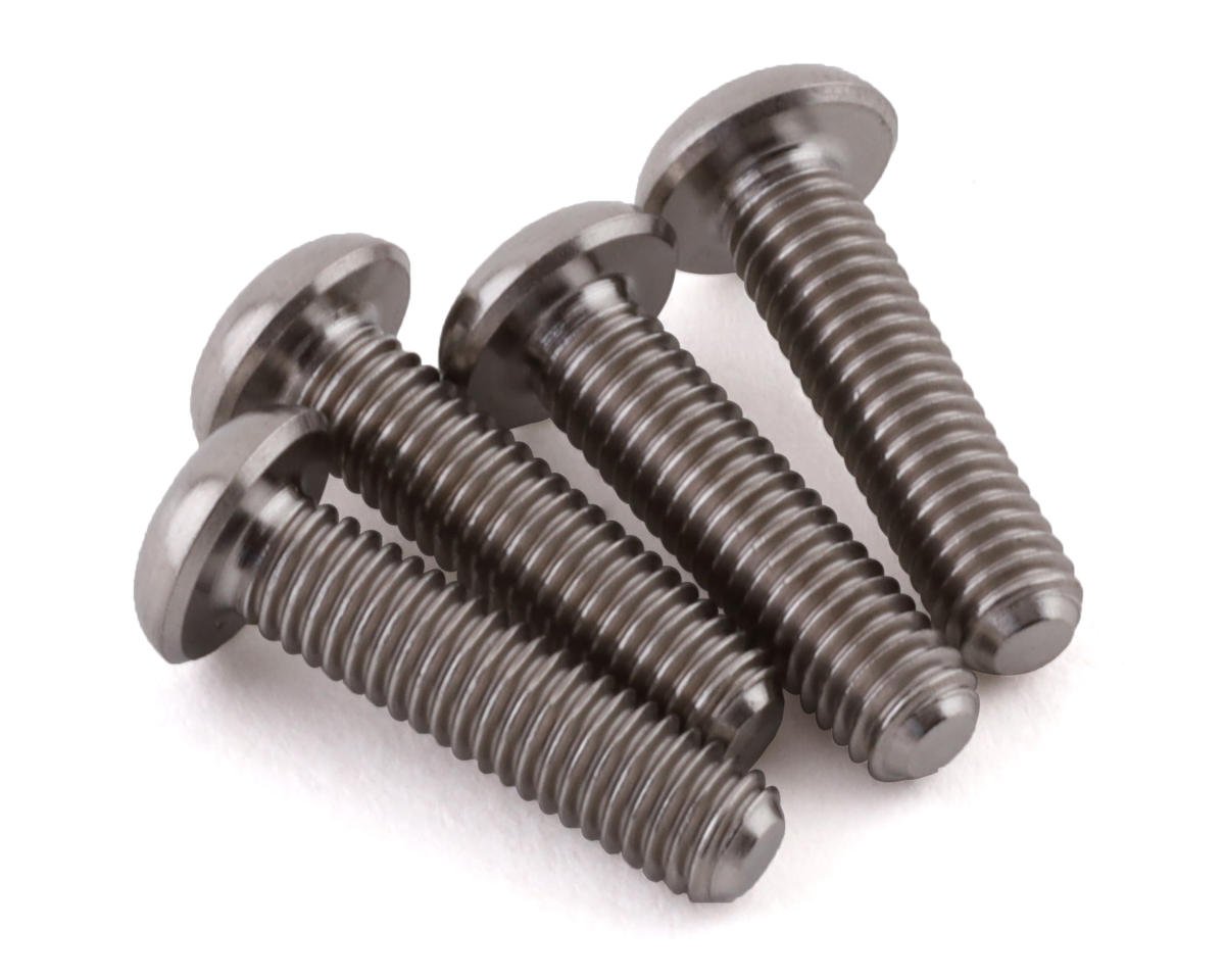 ProTek RC 3x12mm "Grade 5" Titanium Button Head Hex Screw (4) (PTK-T-5085)