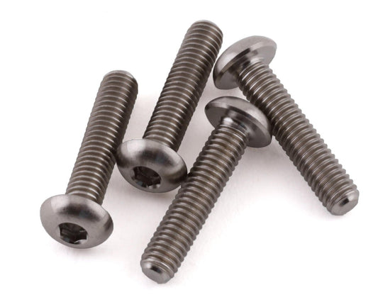 ProTek RC 3x16mm "Grade 5" Titanium Button Head Hex Screw (4) (PTK-T-5090)