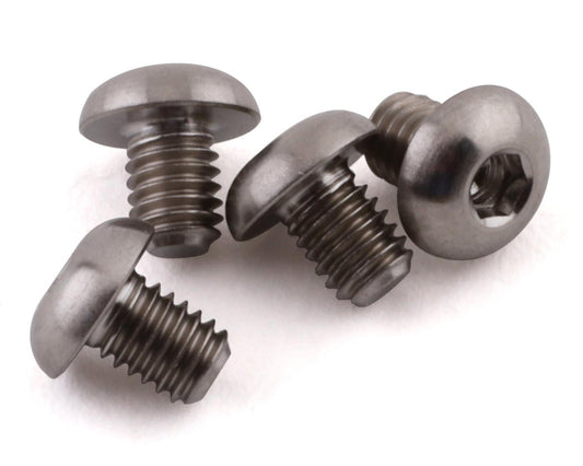 ProTek RC 3x4mm "Grade 5" Titanium Button Head Hex Screw (4) (PTK-T-5096)