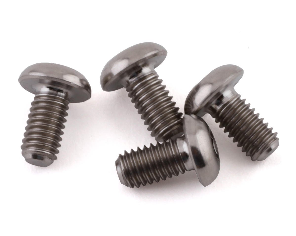 ProTek RC 3x6mm "Grade 5" Titanium Button Head Hex Screw (4) (PTK-T-5098)